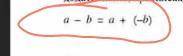 A-b=a+ (-6)а минус да-да древнее а плюс Душка минус бдт Душка 
