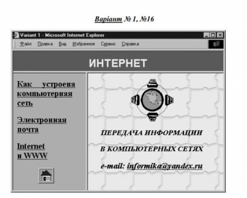 Создать в html документе сайт на как на фото.Кто сделает до 10.30 кину сверху на карту деньги
