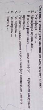 Составьте текст рассуждение по следующему плану. 