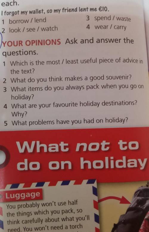 5your opinions ask and answer questions.