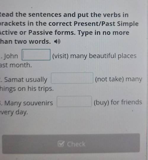 Read the sentences and put the verbs in brackets in the correct Present/Past SimpleActive or Passive