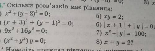 1036. скільки розв'язків має рівняння ​