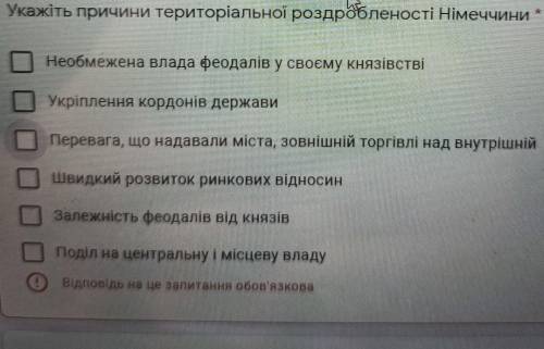 Причины територіальної роздробленості Німеччини 