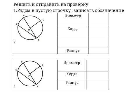 Рядом в пустую строчку записать обозначение