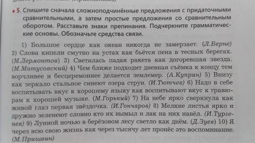 ПО РУССКОМУ УПРАЖНЕНИЕ : 5 !
