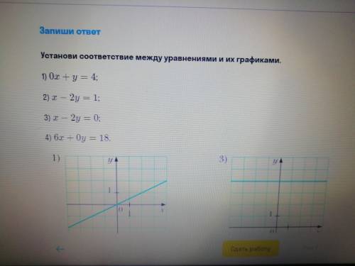 Установите соответствие между уравнениями и их графиками