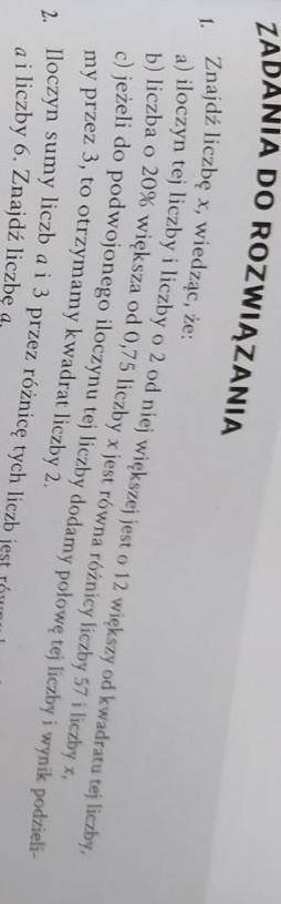 Pomóż proszę rozwiązać 1) B, C i D