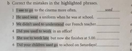 Correct the mistakes in the highlighted phrases