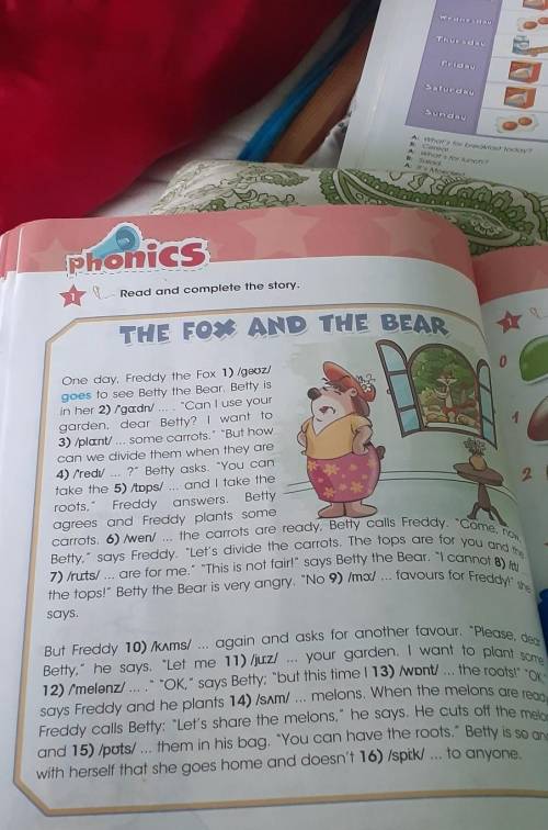 Read and Complete The story