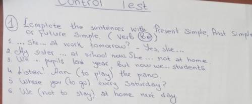 Complete the sentences with Presend Simple Past Semple or Future Simple