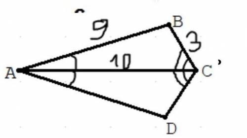 DC=AD ,AB=BC Довести до ABD=CBA