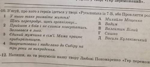РЕБЯТАА !Задания по Русалька із 7 Б,або прокляття роду Кулаківських