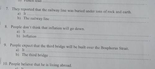 Read each sentence. Then make two New sentences in the PASSIVE очень 