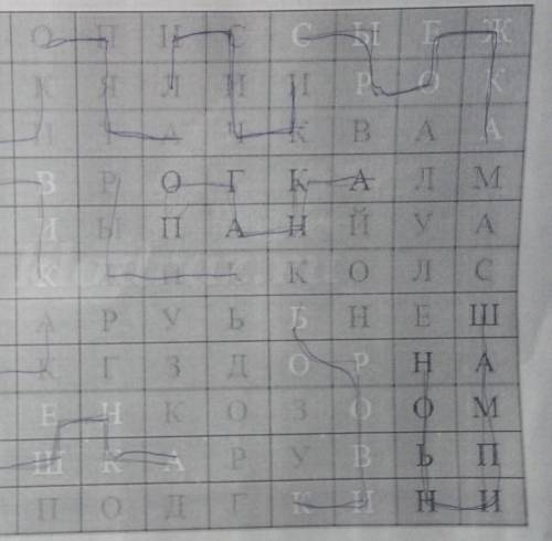 нужно найти имена грибов 