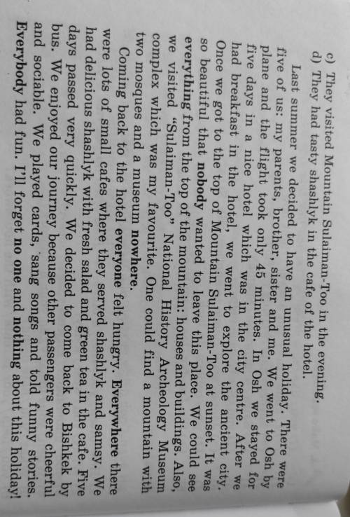 6.Read the story.Are the sentences T or F? If the information is false,correct it.