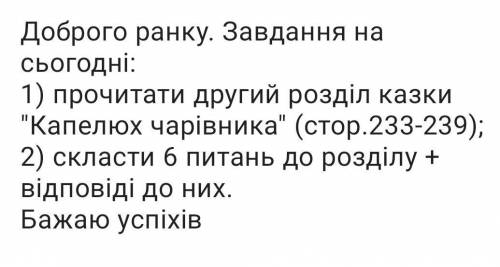 Капелюх чарівника 6 питань до 2 розділу