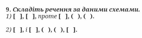 Скласти речення за схемою