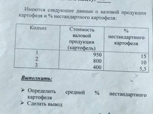Статистика :средние величины 