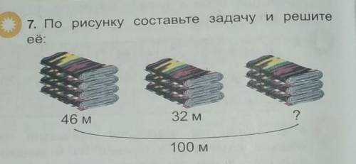 По рисунку составьте задачу и решите её
