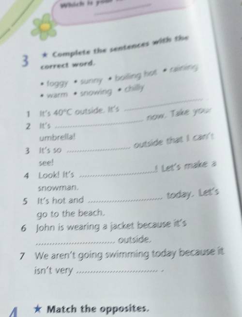 Ex3Complete the sentences with the correct word