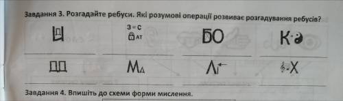 , РЕШИТЕ РЕБУСЫ ЗАВДАННЯ 3