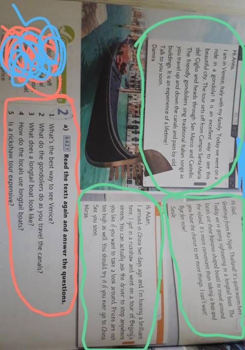 6.4.2.1 Read the texts again and answer the questions6-класс