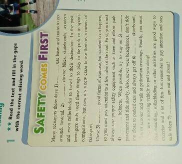 Read the text and fill in the gaps
