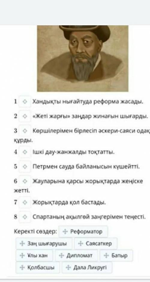 Қазақ хандарының мемлекетті нығайтудағы рөлін анықтау