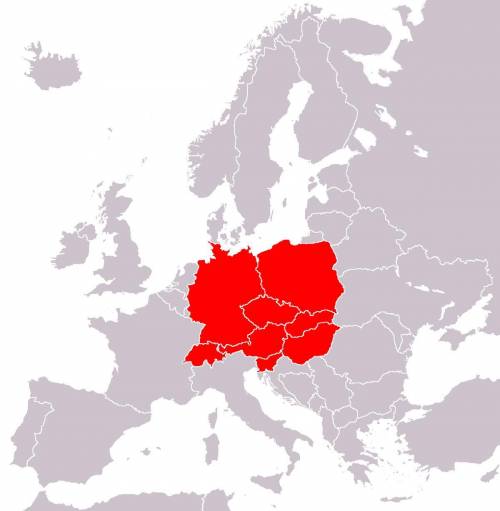 Нанесите на контурную карту границы центральной европы чень