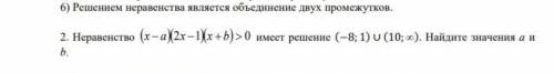 Неравенство (х-а)(2х-1)(х+b)
