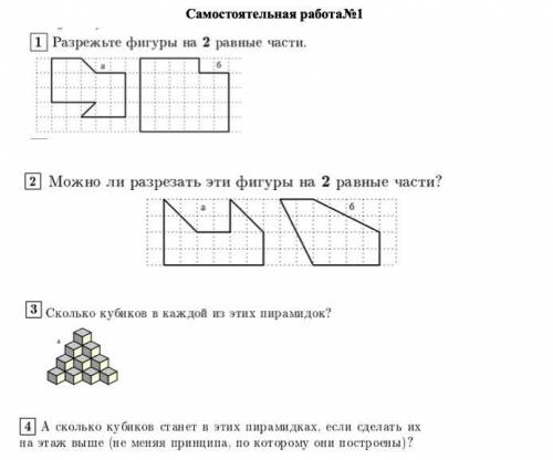 Самостоятельная работа по спец мату в файле, решите все задачи, если пишете спам, не ответ, жалоба.