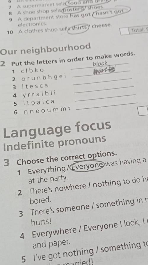 Put the etters in order to make words