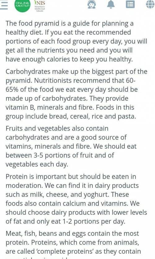 1.It is important to eat a variety of foods True/False ПОМАГИТЕ​