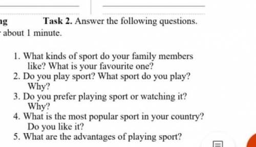 Answer the following questions 