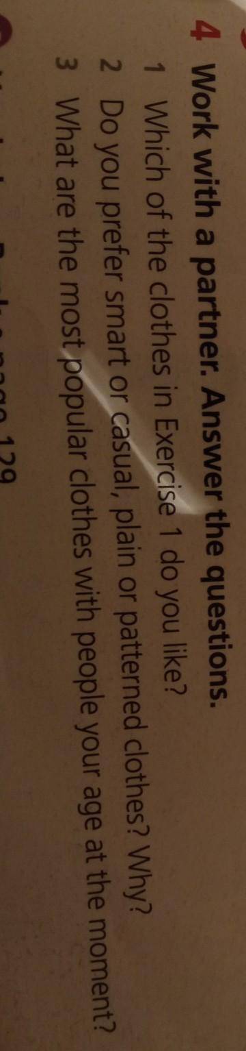 Work with a partner. answer the questions