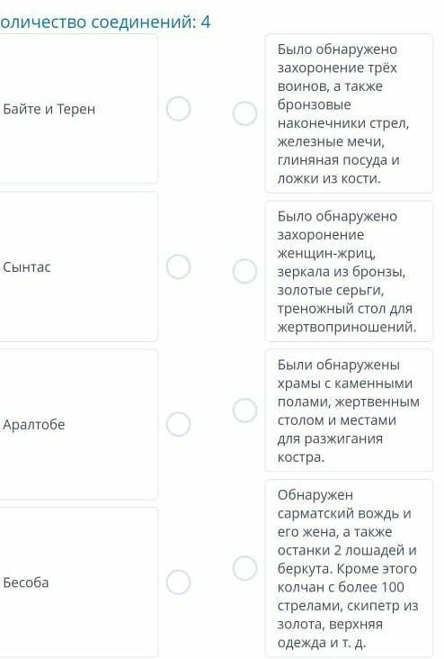 Соотнесите названия памятников с их собенностями