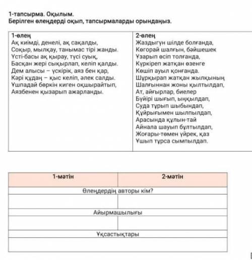 Скажите автора этих стихов различие и сходство