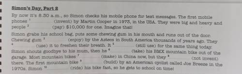 Complete the text. use the active or passive form of the verbs in brackets