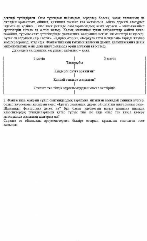 1 мәтін 2 мәтін тақырыбы 