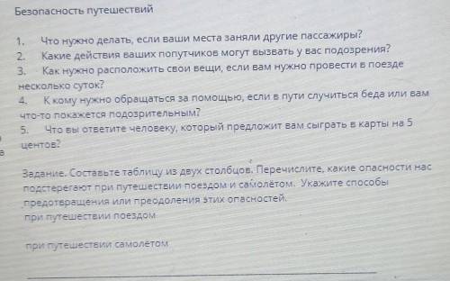 Очень 6 класс, (Безопасность человека)