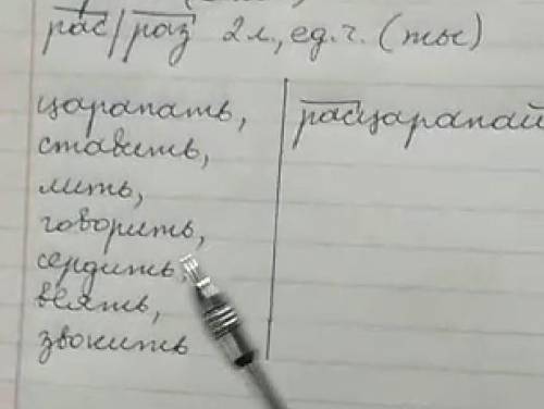 1.Употребить в глаголах раз-/рз- и запишите в форме 2-ед числа.​