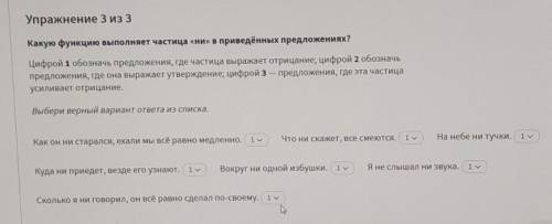 Какую функцию выполняет частица ни в приведенных предложениях