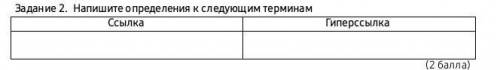 Напишите определения к следующим терминам ссылка гиперссылка