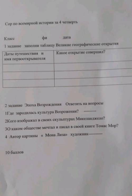 это соч по истории 6 класс