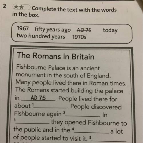 2.Complete the text with the words in the box. 1967; fifty years ago; two hundred years; 1970s; toda
