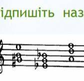 Подпишите название аккордов фото ниже