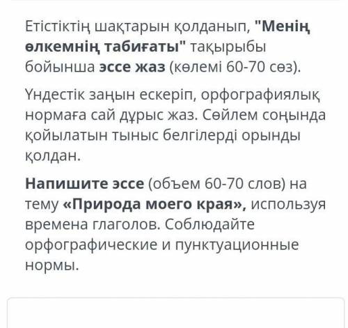 У меня соч с последним заданием ​