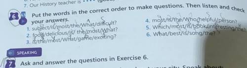 7 Ask and answer the questions in Exercise 6