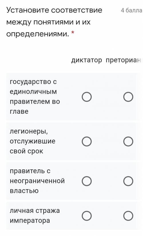 диктатор; преторианцы; ветераны ; империя 