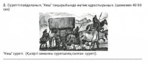 Суретті пайдаланып, кеш Тақырыбында әңгіме құрастырыңыз.(шамамен 40-50 сөз) тез өтынем